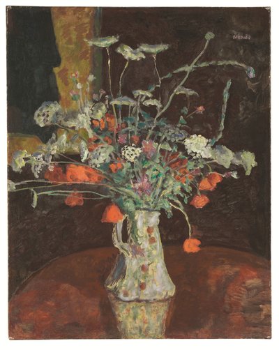 Flores silvestres, umbelas y amapolas, c.1912 (óleo sobre lienzo) de Pierre Bonnard