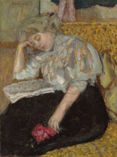 Mujer con Rosa; Femme à la rose, 1908 de Pierre Bonnard