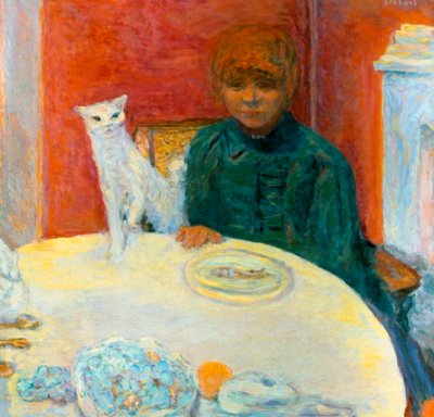 Mujer con un gato, 1912 de Pierre Bonnard