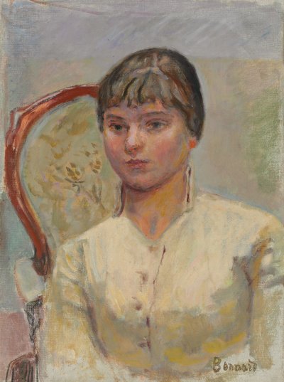 Joven mujer en un sillón (Estudio), c.1916 de Pierre Bonnard
