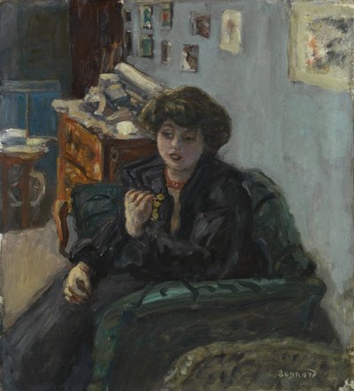 Joven mujer en un interior, c.1906 de Pierre Bonnard