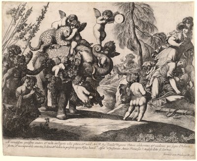 Baco con Diana y Minerva de Pierre Brebiette
