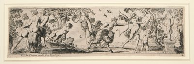Frisos de Ninfas y Sátiros (12 hojas) de Pierre Brebiette