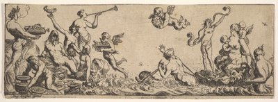 Neptuno y Anfitrite, 1615-42 de Pierre Brebiette