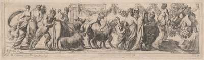 Sátiros Llevando Animales a un Altar de Pierre Brebiette