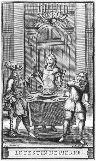Don Juan y el Comendador, ilustración del frontispicio de 