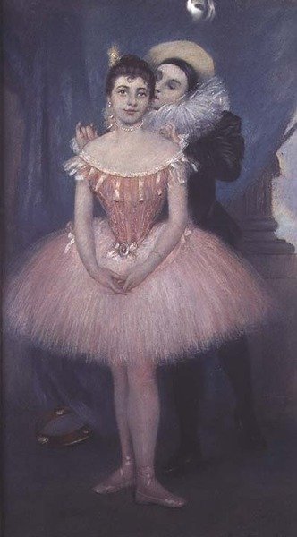 Pierrot y la bailarina de Pierre Carrier Belleuse