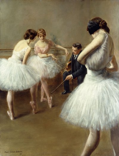 La lección de ballet de Pierre Carrier Belleuse