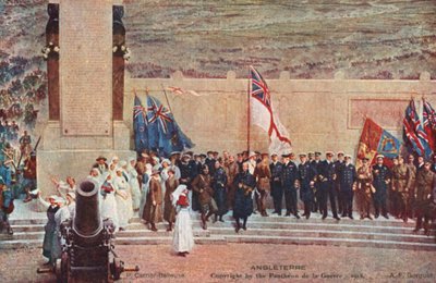 Inglaterra (litografía en color) de Pierre Carrier Belleuse