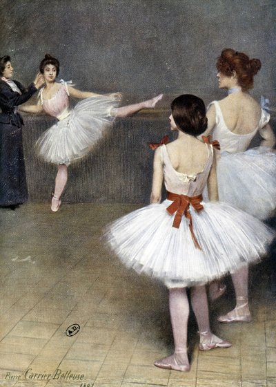 Danza clásica: bailarinas en 1897 por Pierre Carrier Belleuse de Pierre Carrier Belleuse