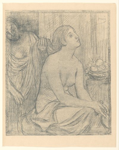 Mujer a su baño de Pierre Cécile Puvis de Chavannes