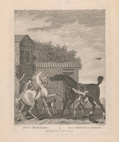 2. Dos cazadores / Deux Chevaux de Chasse de Pierre Charles Canot