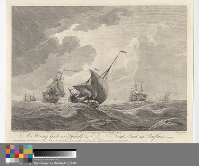 Un fuerte vendaval o borrasca de Pierre Charles Canot