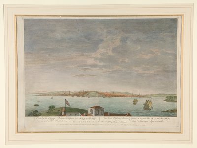 Una vista de la ciudad de Boston, la capital de Nueva Inglaterra, en América del Norte de Pierre Charles Canot