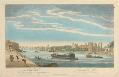 Lambeth. Palacio del Arzobispo de Canterbury de Pierre Charles Canot