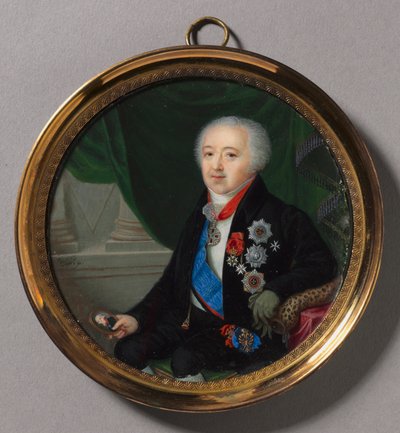 Retrato del príncipe Alexander Bezborodko de Pierre Charles Cior