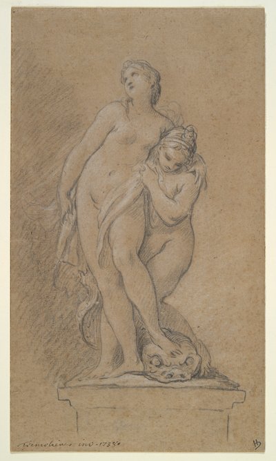 Venus apoyada por una nereida de Pierre Charles Tremolieres