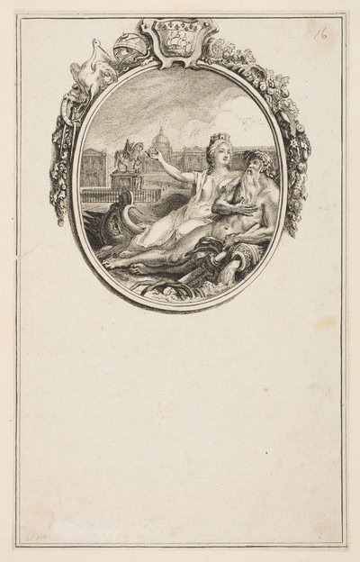 Inauguración de la estatua ecuestre de Luis XV, 1766 de Pierre Chenu