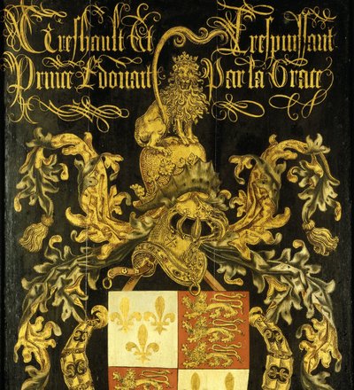Escudo de Eduardo IV (1442-83), Rey de Inglaterra, en su calidad de Caballero de la Orden del Toisón de Oro de Pierre Coustain (attributed to)