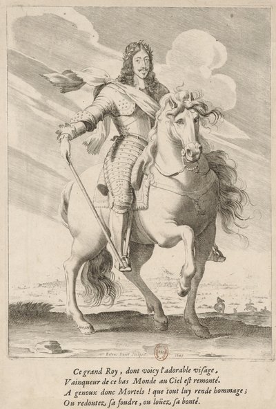 Retrato ecuestre de Luis XIII de Francia de Pierre Daret