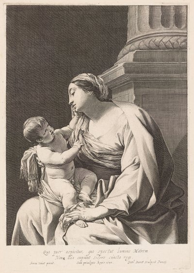 La Virgen con el Niño de Pierre Daret