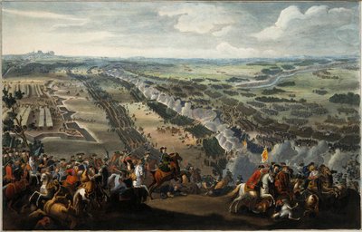 La Batalla de Poltava el 27 de junio de 1709, después de 1724 de Pierre Denis II Martin