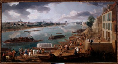 Vista de París, tomada desde el Quai de la Rapée en 1716 de Pierre Denis Martin