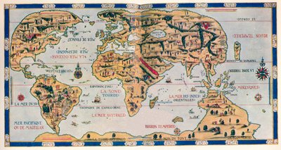 El mapa del mundo del Delfín de Pierre Desceliers