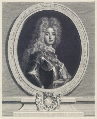 Adrien Maurice, duque de Noailles de Pierre Drevet