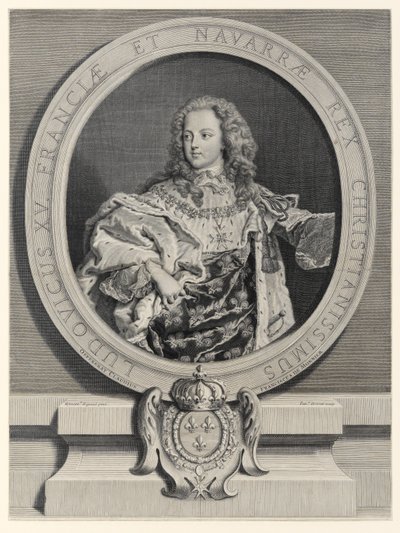 Luis XV, rey de Francia (1710-1774) de Pierre Drevet