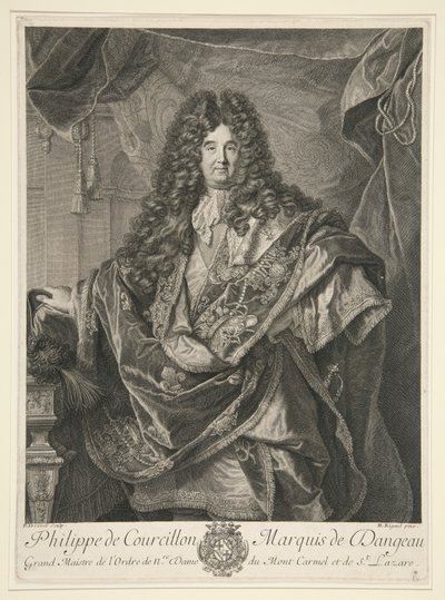 Philippe de Courcillon, marqués de Dangeau de Pierre Drevet