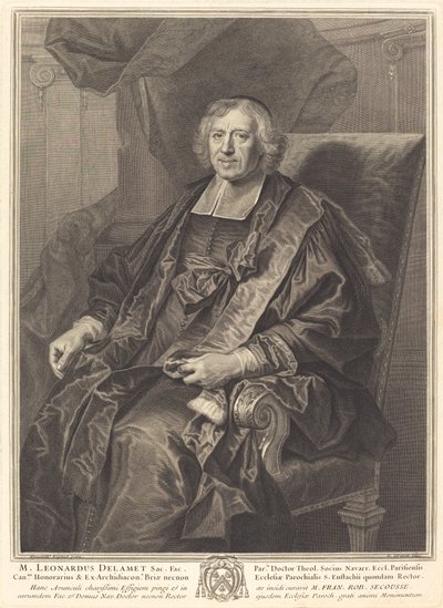 Leonard de Lamet de Pierre Drevet after Hyacinthe Rigaud