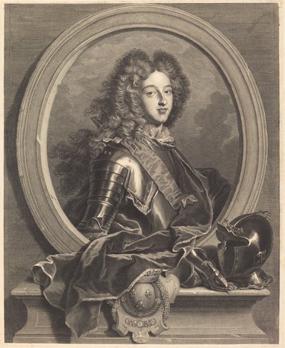 Luis de Francia, duque de Borgoña de Pierre Drevet after Hyacinthe Rigaud