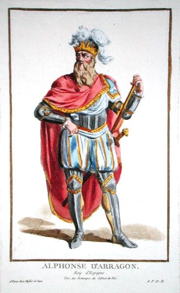 Alfonso V (1396-1458) Rey de Aragón y Sicilia, de 