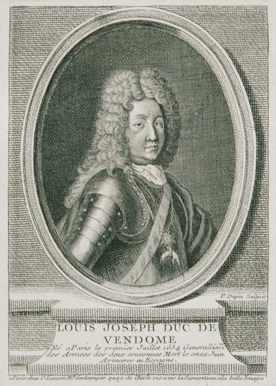 General francés Louis Joseph Duc de Vendôme de Pierre Dupin