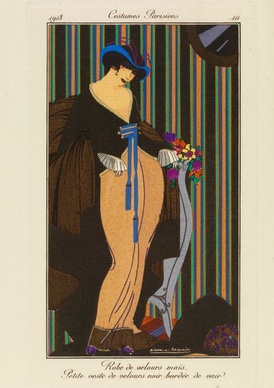 Lámina 111 de "Costumes Parisiens de Pierre E. Legrain