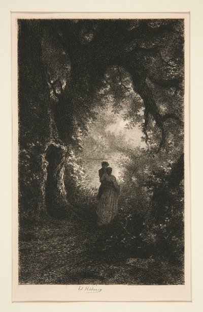 Silencio y Noche del Bosque de Pierre Edmond Alexandre Hedouin