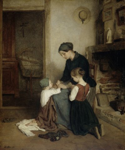 La oración de la tarde de Pierre Edouard Frere