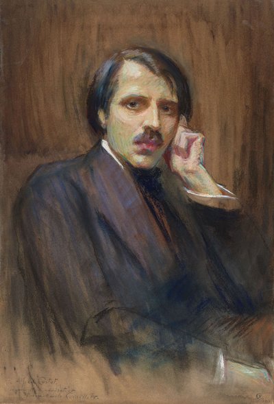 Retrato del Pianista y Compositor Alfred Cortot 1877-1962, 1911 de Pierre Émile Cornillier
