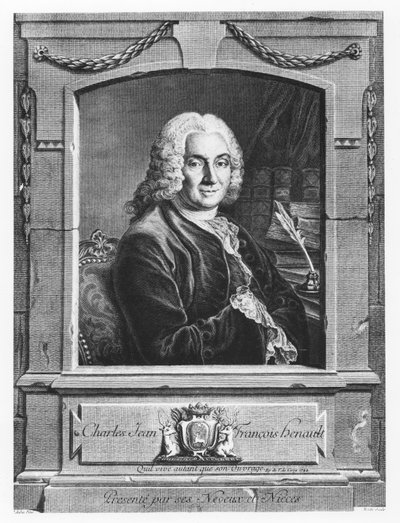 Retrato de Charles Jean François Hénault de Pierre Etienne Moitte
