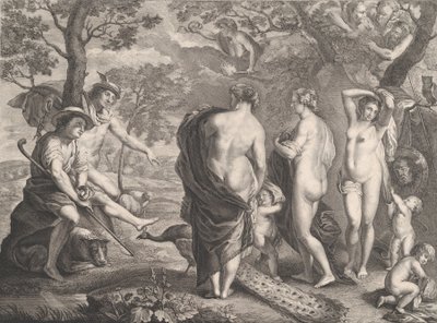 El juicio de Paris, 1750 de Pierre Etienne Moitte