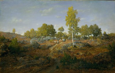 Un Camino entre las Rocas, probablemente 1861 de Pierre Etienne Theodore Rousseau