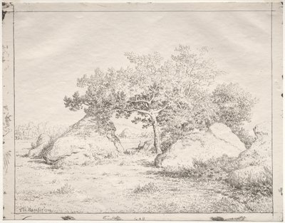 Cerezo en Blau de Pierre Etienne Theodore Rousseau