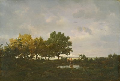 El estanque, 1855 de Pierre Etienne Theodore Rousseau