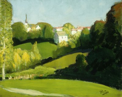 Campo, luz y sombra; Paysage, Ombre et Lumiere, c.1920 (óleo sobre lienzo) de Pierre Eugene Montezin