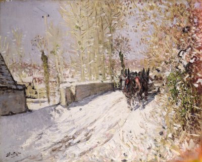 Paisaje de invierno de Pierre Eugene Montezin