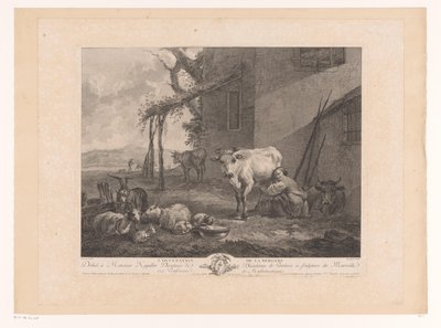 Melkende Herderín La ocupación de la pastora (título sobre el objeto) de Pierre Francois Laurent