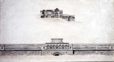 Diseño para un Palacio Neoclásico de Pierre Francois Leonard Fontaine