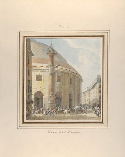 La Halle aux Blés, Vista Exterior de Pierre Francois Leonard Fontaine