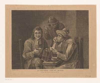Empresa de esnifar y fumar tabaco Le premier soin du matin (título sobre objeto) de Pierre François Basan